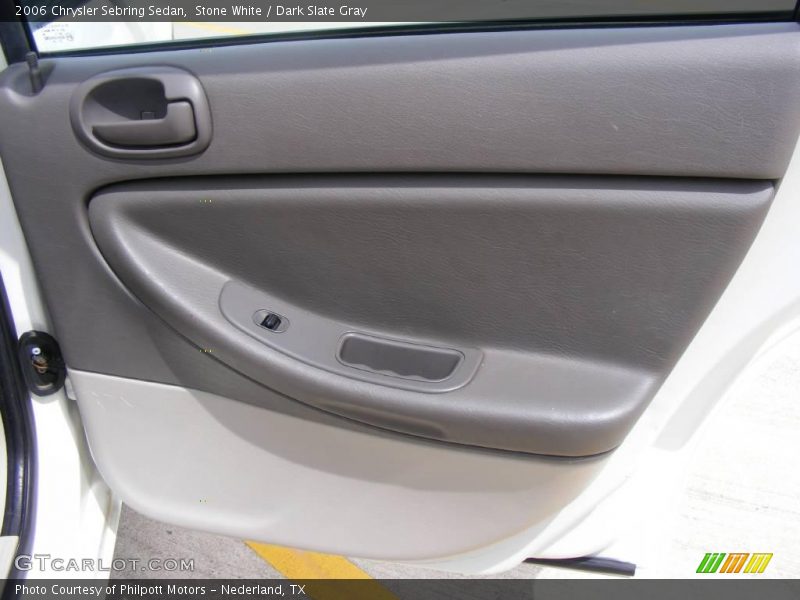 Stone White / Dark Slate Gray 2006 Chrysler Sebring Sedan
