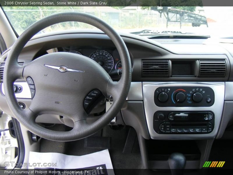 Stone White / Dark Slate Gray 2006 Chrysler Sebring Sedan