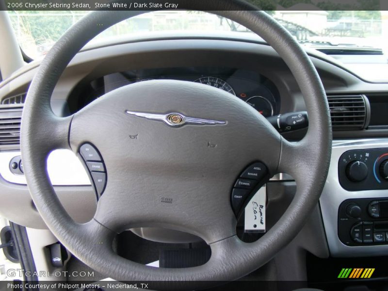 Stone White / Dark Slate Gray 2006 Chrysler Sebring Sedan