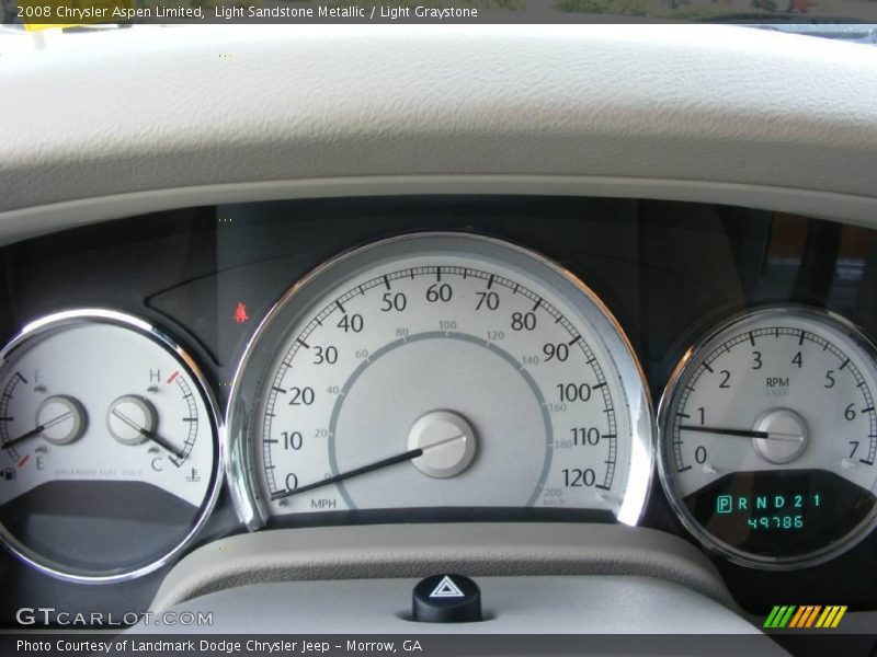 Light Sandstone Metallic / Light Graystone 2008 Chrysler Aspen Limited