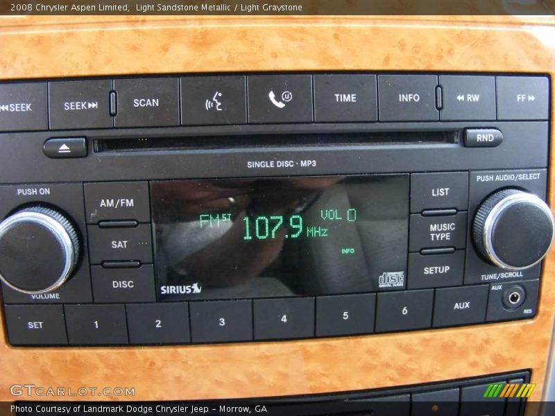 Light Sandstone Metallic / Light Graystone 2008 Chrysler Aspen Limited