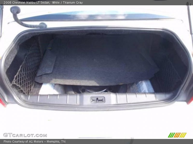 White / Titanium Gray 2008 Chevrolet Malibu LT Sedan