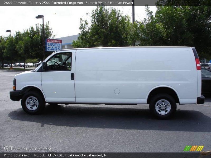 Summit White / Medium Pewter 2009 Chevrolet Express 2500 Extended Cargo Van