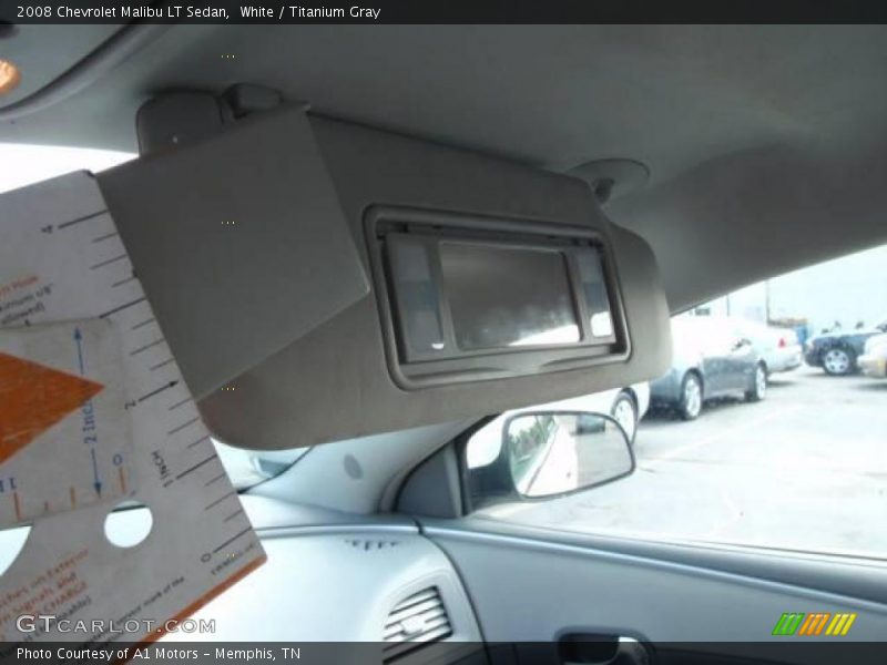 White / Titanium Gray 2008 Chevrolet Malibu LT Sedan
