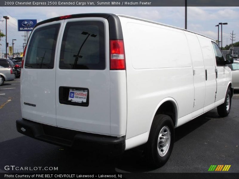Summit White / Medium Pewter 2009 Chevrolet Express 2500 Extended Cargo Van
