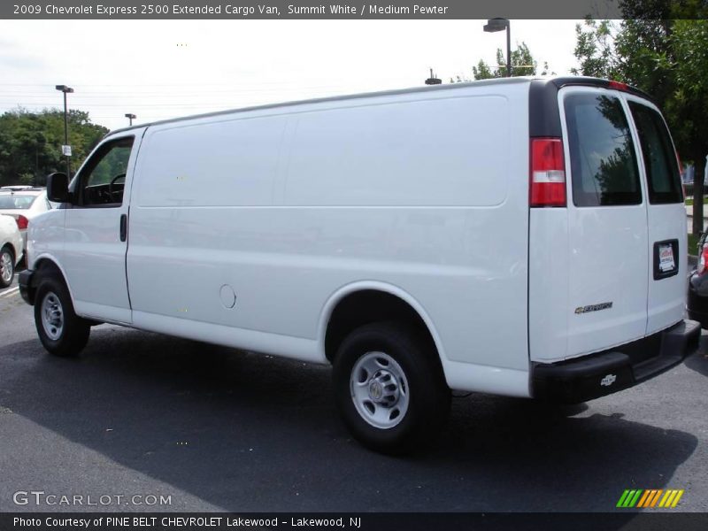 Summit White / Medium Pewter 2009 Chevrolet Express 2500 Extended Cargo Van