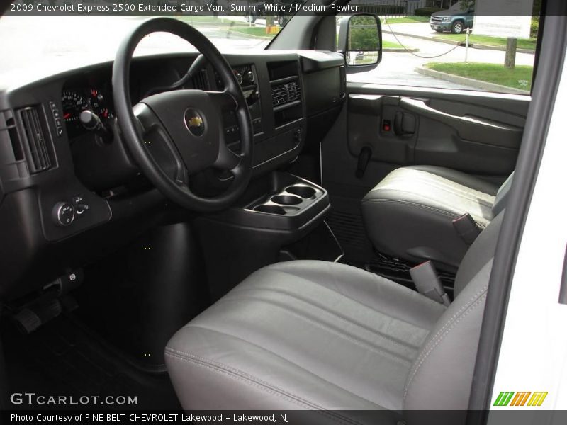 Summit White / Medium Pewter 2009 Chevrolet Express 2500 Extended Cargo Van