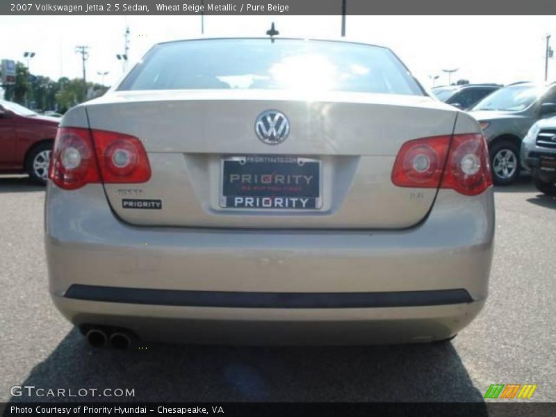 Wheat Beige Metallic / Pure Beige 2007 Volkswagen Jetta 2.5 Sedan