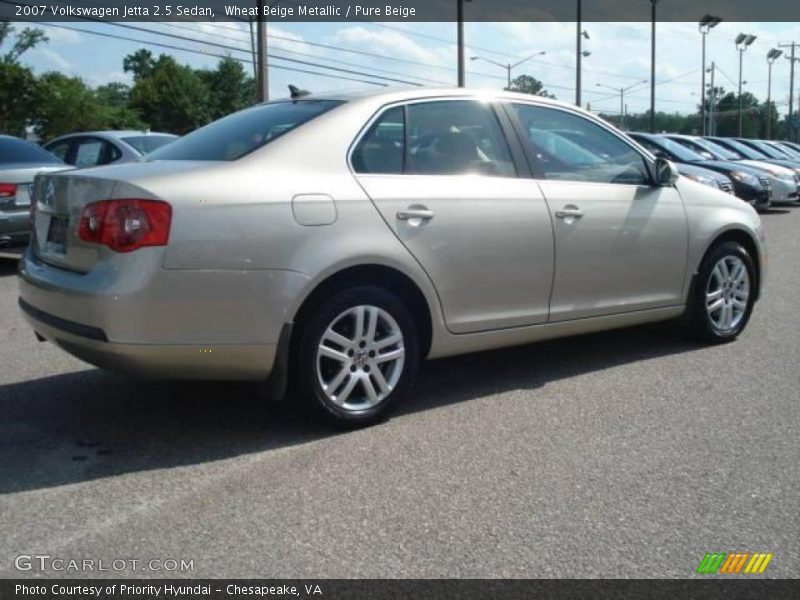 Wheat Beige Metallic / Pure Beige 2007 Volkswagen Jetta 2.5 Sedan