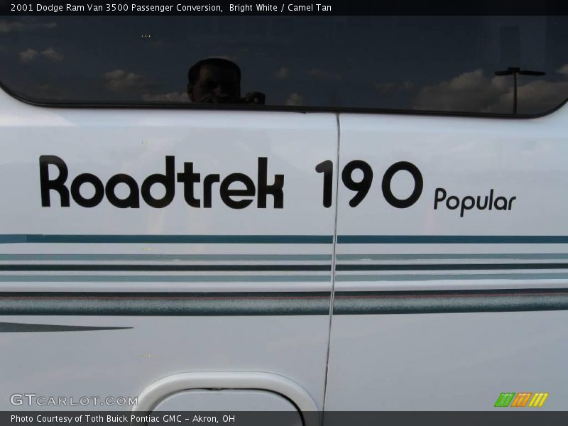 Bright White / Camel Tan 2001 Dodge Ram Van 3500 Passenger Conversion
