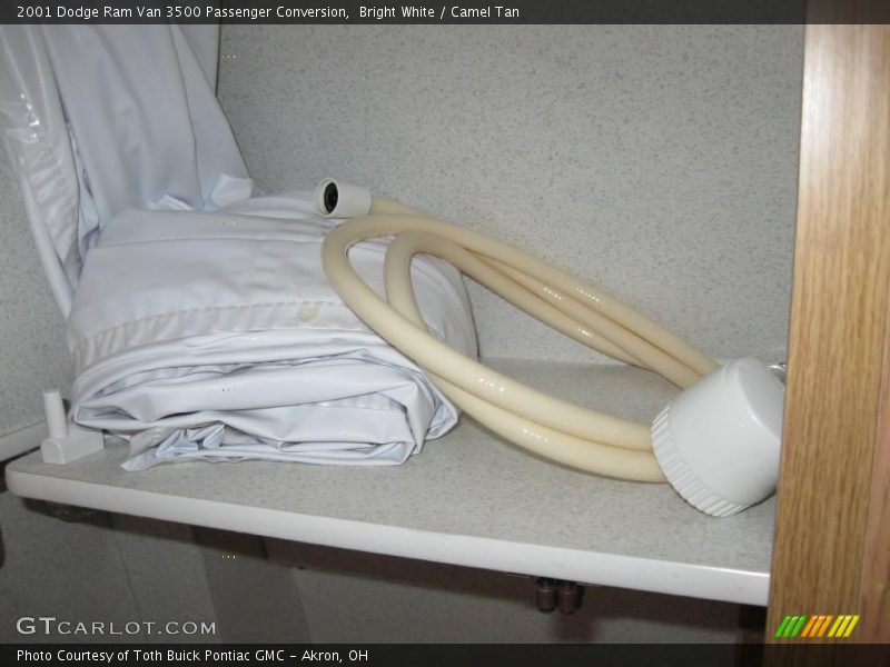 Bright White / Camel Tan 2001 Dodge Ram Van 3500 Passenger Conversion