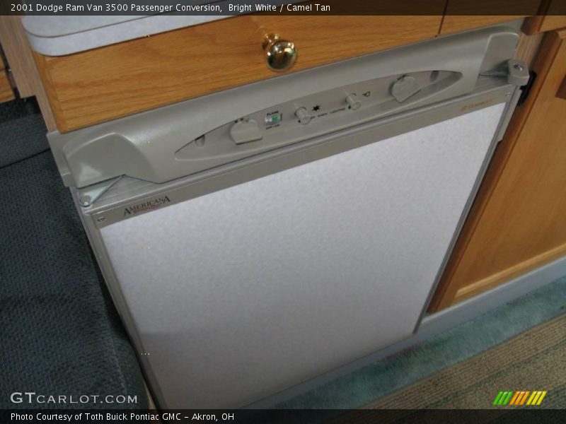 Bright White / Camel Tan 2001 Dodge Ram Van 3500 Passenger Conversion