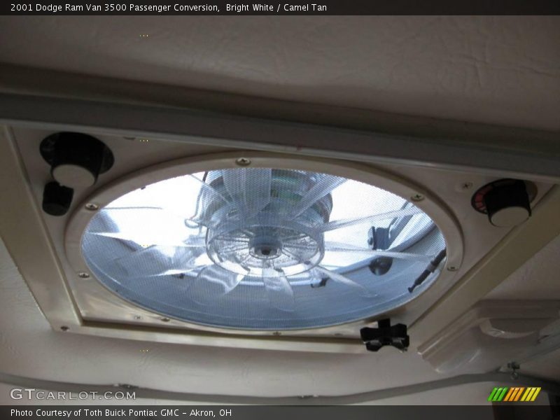Bright White / Camel Tan 2001 Dodge Ram Van 3500 Passenger Conversion