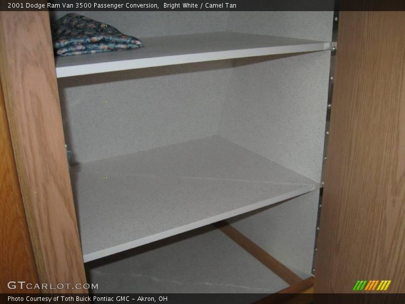 Bright White / Camel Tan 2001 Dodge Ram Van 3500 Passenger Conversion