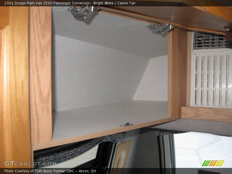 Bright White / Camel Tan 2001 Dodge Ram Van 3500 Passenger Conversion