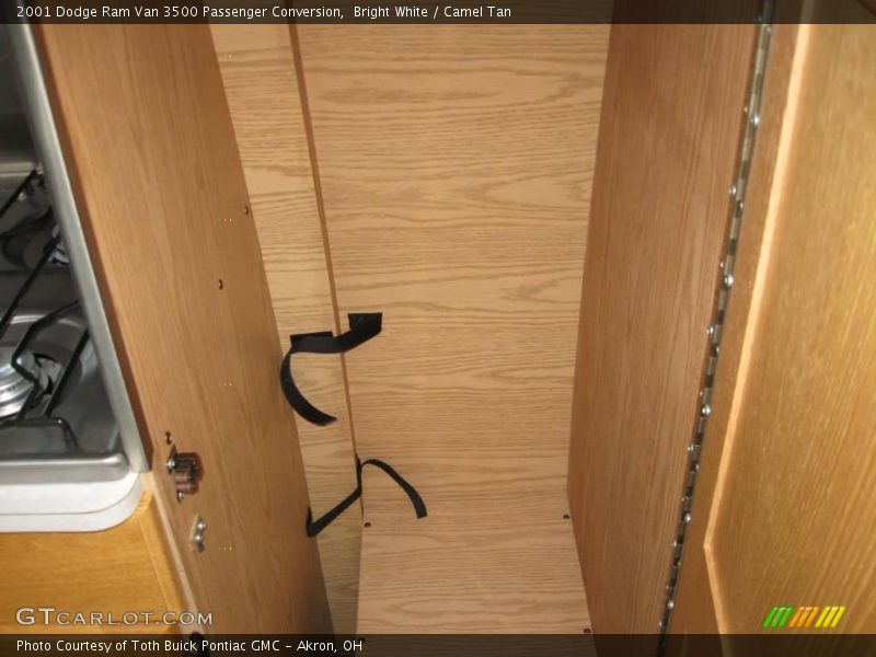 Bright White / Camel Tan 2001 Dodge Ram Van 3500 Passenger Conversion