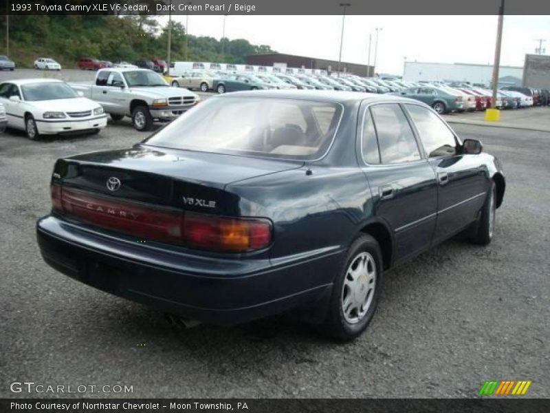 Dark Green Pearl / Beige 1993 Toyota Camry XLE V6 Sedan