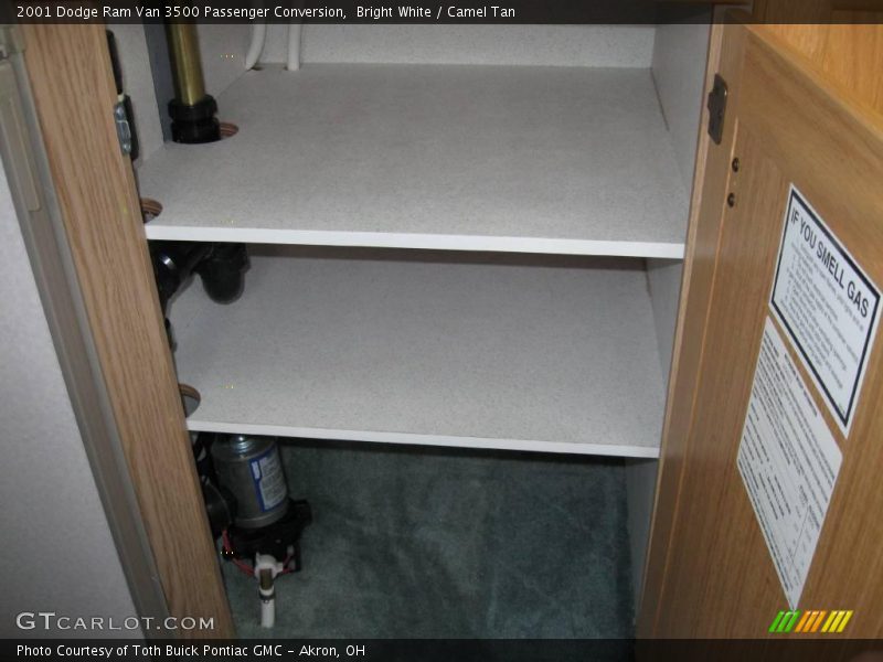 Bright White / Camel Tan 2001 Dodge Ram Van 3500 Passenger Conversion