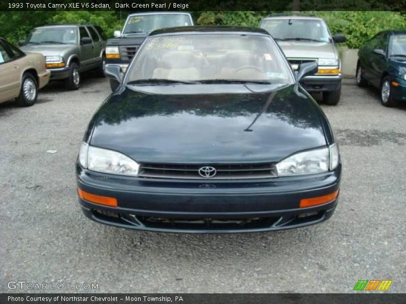 Dark Green Pearl / Beige 1993 Toyota Camry XLE V6 Sedan