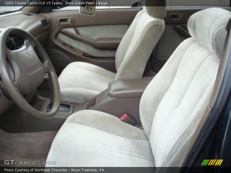 Dark Green Pearl / Beige 1993 Toyota Camry XLE V6 Sedan