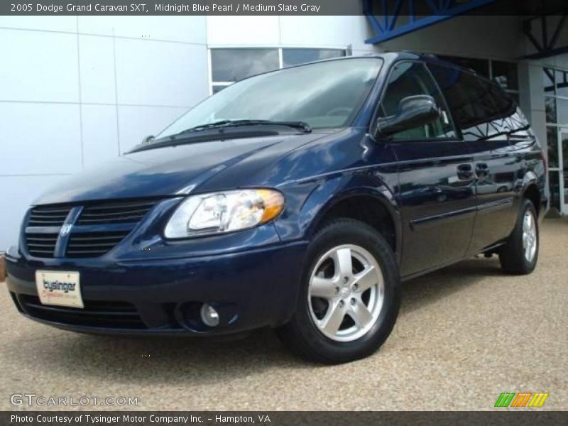 Midnight Blue Pearl / Medium Slate Gray 2005 Dodge Grand Caravan SXT