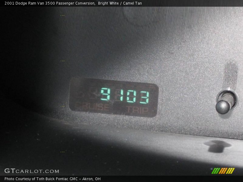 Bright White / Camel Tan 2001 Dodge Ram Van 3500 Passenger Conversion