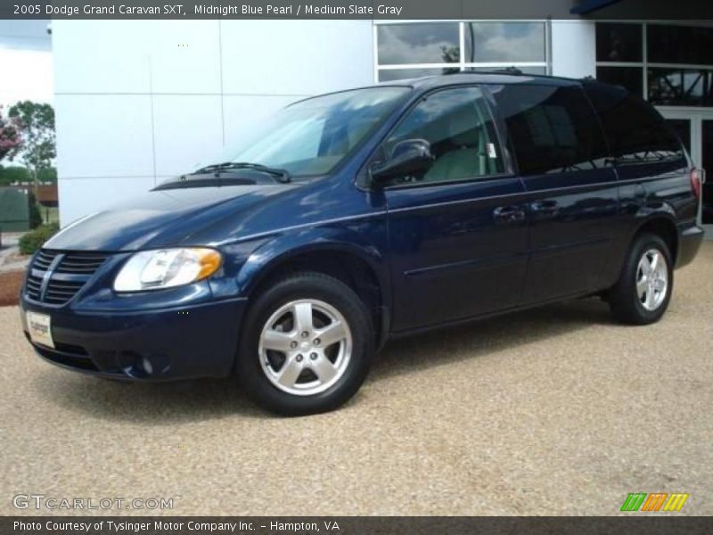 Midnight Blue Pearl / Medium Slate Gray 2005 Dodge Grand Caravan SXT