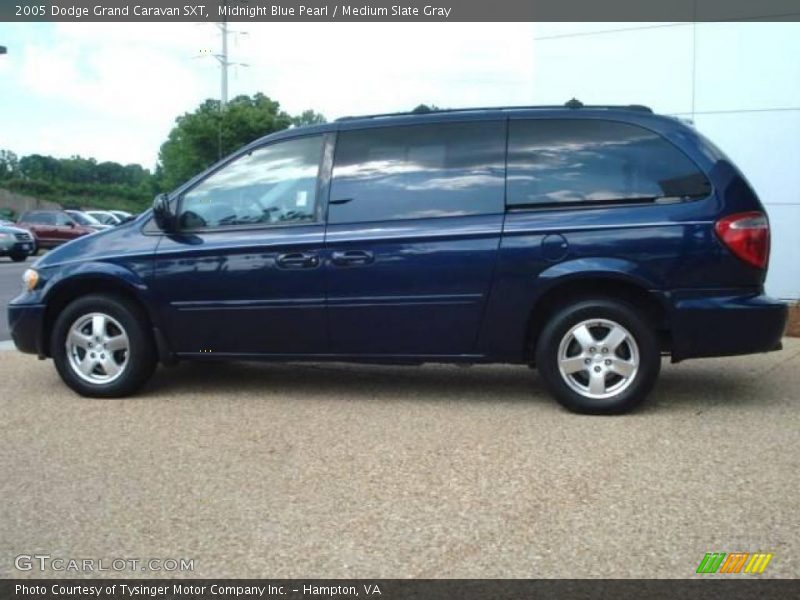 Midnight Blue Pearl / Medium Slate Gray 2005 Dodge Grand Caravan SXT