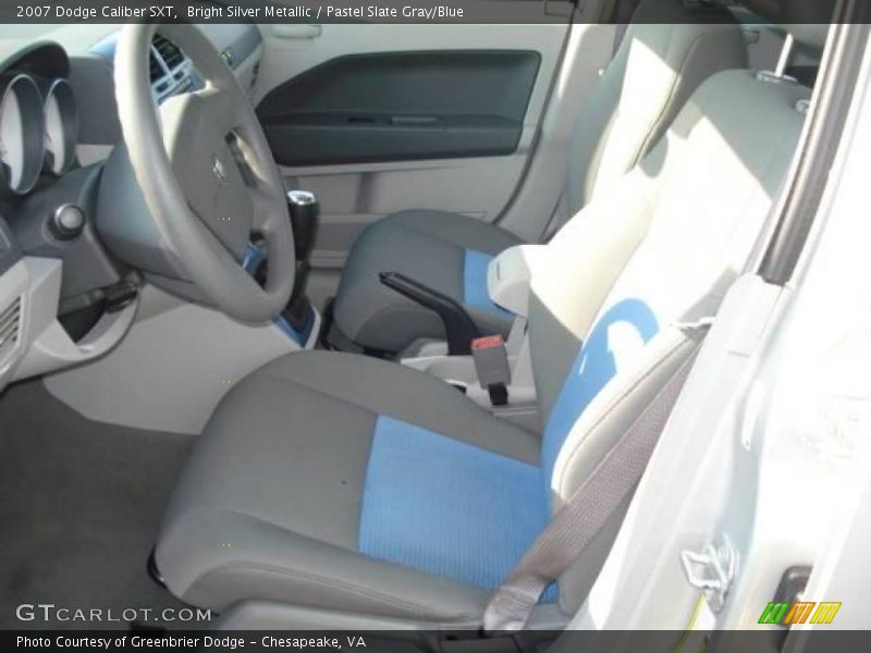 Bright Silver Metallic / Pastel Slate Gray/Blue 2007 Dodge Caliber SXT
