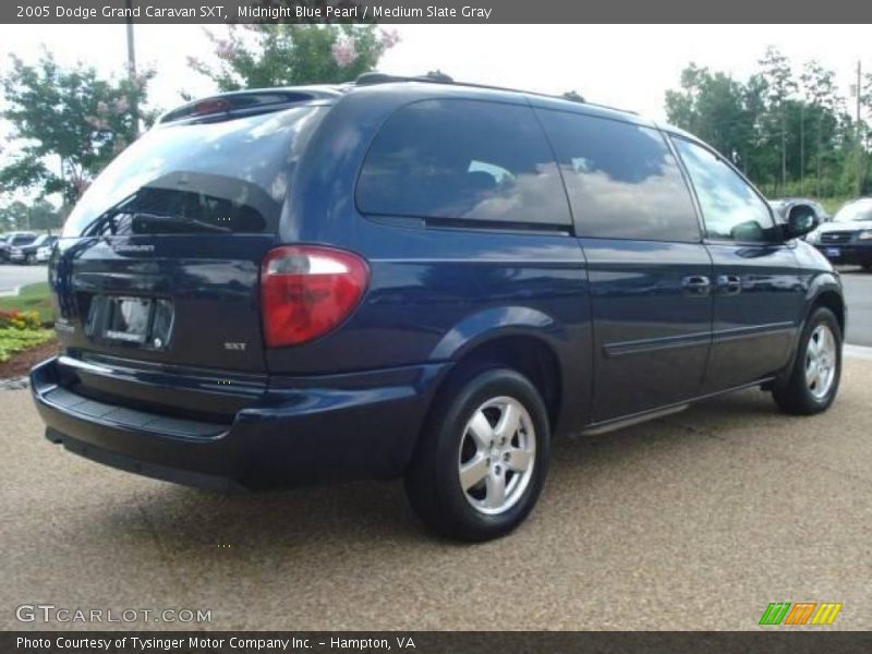 Midnight Blue Pearl / Medium Slate Gray 2005 Dodge Grand Caravan SXT