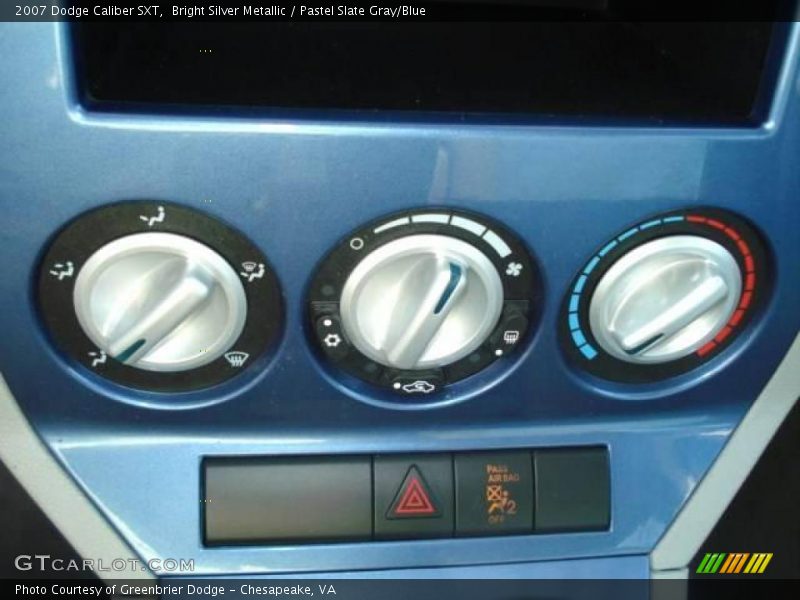 Bright Silver Metallic / Pastel Slate Gray/Blue 2007 Dodge Caliber SXT