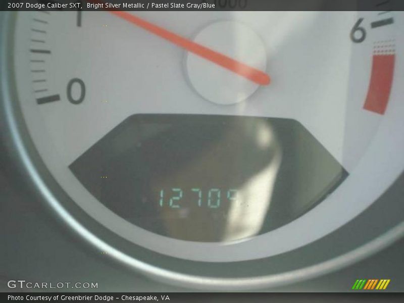 Bright Silver Metallic / Pastel Slate Gray/Blue 2007 Dodge Caliber SXT