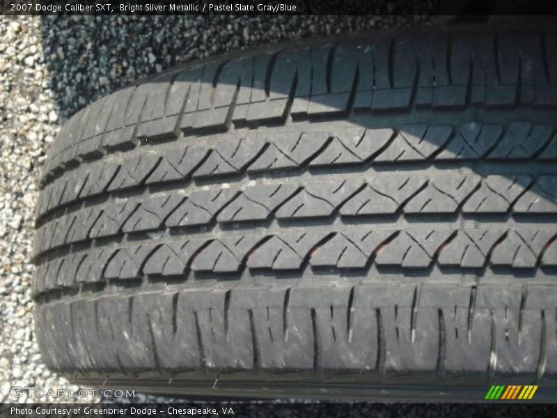 Bright Silver Metallic / Pastel Slate Gray/Blue 2007 Dodge Caliber SXT