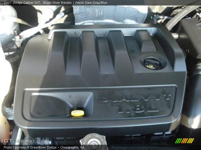 Bright Silver Metallic / Pastel Slate Gray/Blue 2007 Dodge Caliber SXT