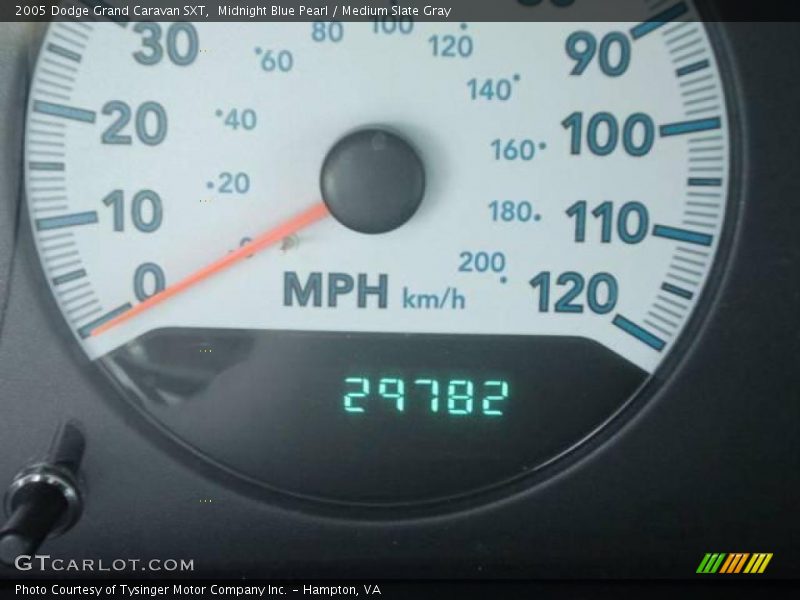 Midnight Blue Pearl / Medium Slate Gray 2005 Dodge Grand Caravan SXT