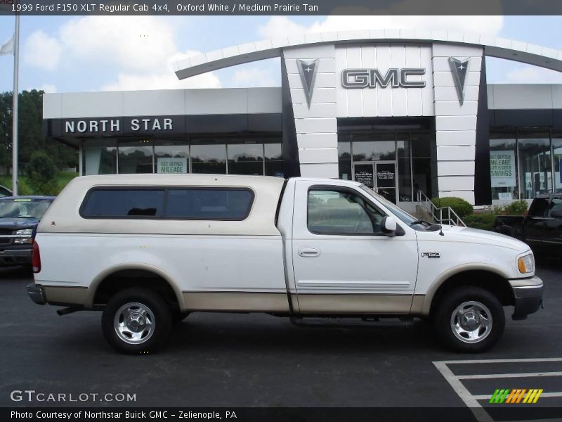 Oxford White / Medium Prairie Tan 1999 Ford F150 XLT Regular Cab 4x4