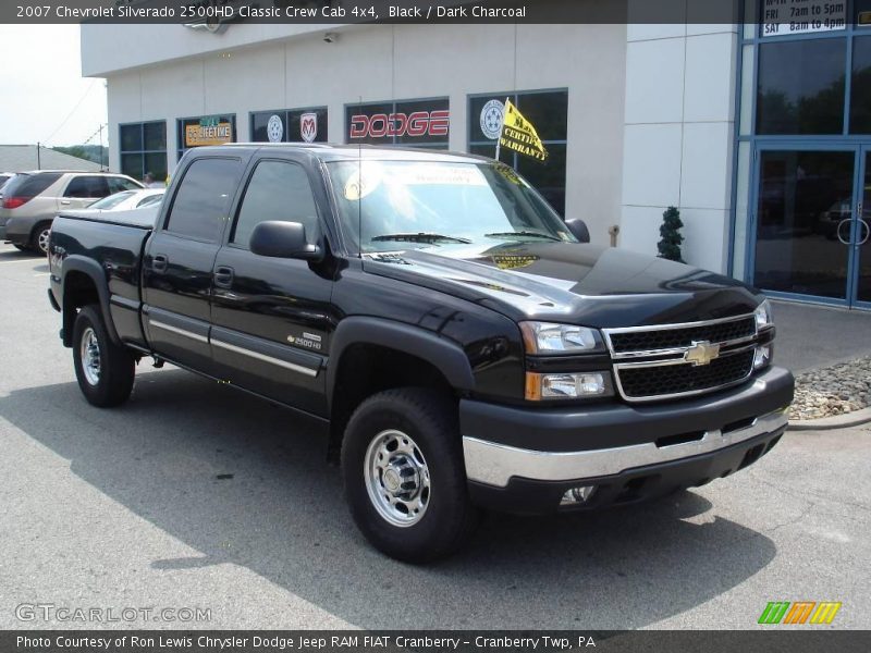 Black / Dark Charcoal 2007 Chevrolet Silverado 2500HD Classic Crew Cab 4x4