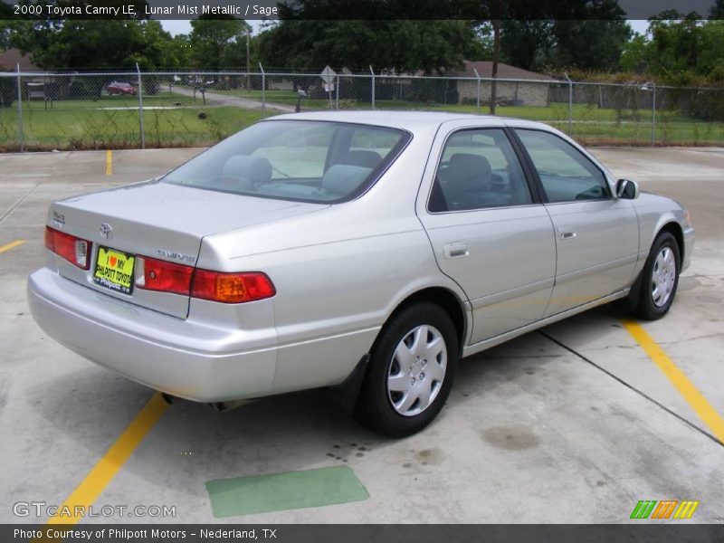 Lunar Mist Metallic / Sage 2000 Toyota Camry LE