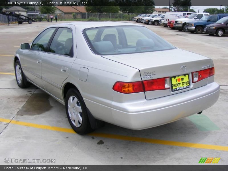 Lunar Mist Metallic / Sage 2000 Toyota Camry LE