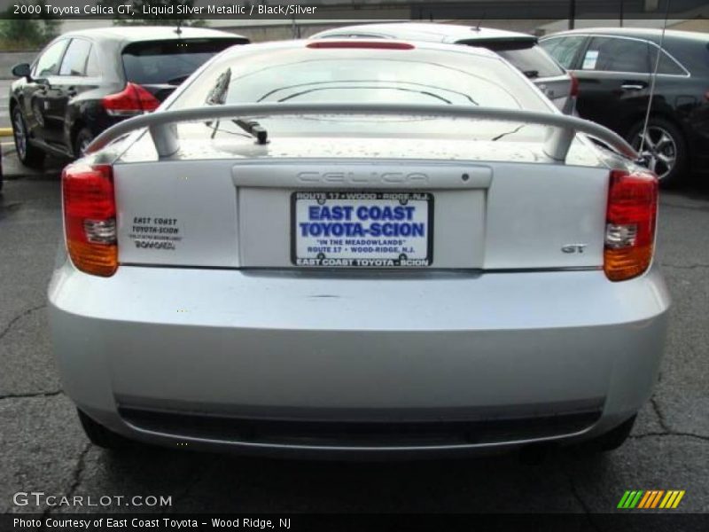 Liquid Silver Metallic / Black/Silver 2000 Toyota Celica GT