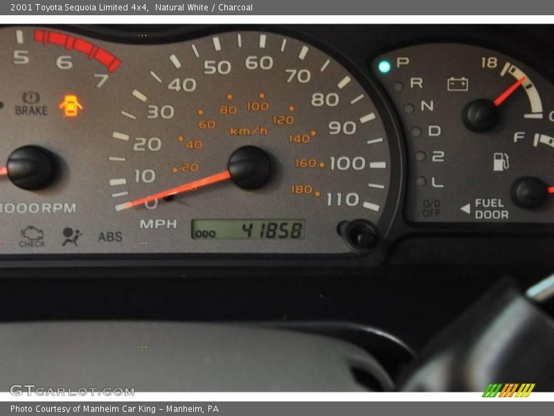 Natural White / Charcoal 2001 Toyota Sequoia Limited 4x4