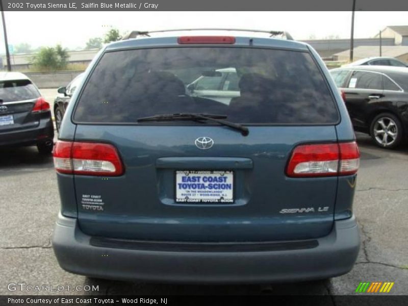 Sailfin Blue Metallic / Gray 2002 Toyota Sienna LE