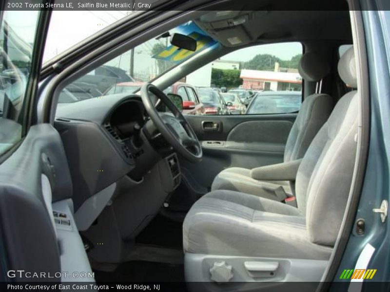 Sailfin Blue Metallic / Gray 2002 Toyota Sienna LE