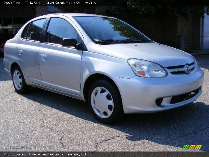 Silver Streak Mica / Shadow Gray 2003 Toyota ECHO Sedan