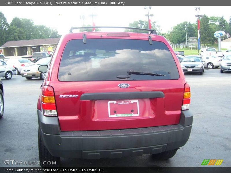 Redfire Metallic / Medium/Dark Flint Grey 2005 Ford Escape XLS 4WD