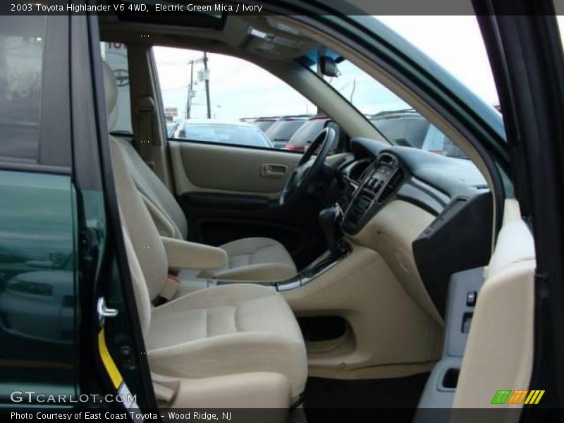 Electric Green Mica / Ivory 2003 Toyota Highlander V6 4WD