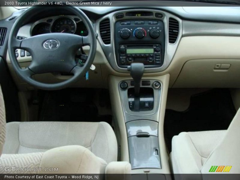 Electric Green Mica / Ivory 2003 Toyota Highlander V6 4WD