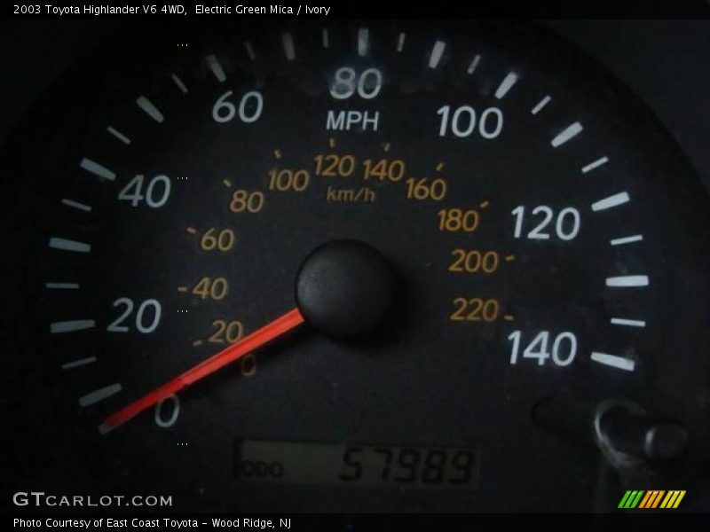 Electric Green Mica / Ivory 2003 Toyota Highlander V6 4WD