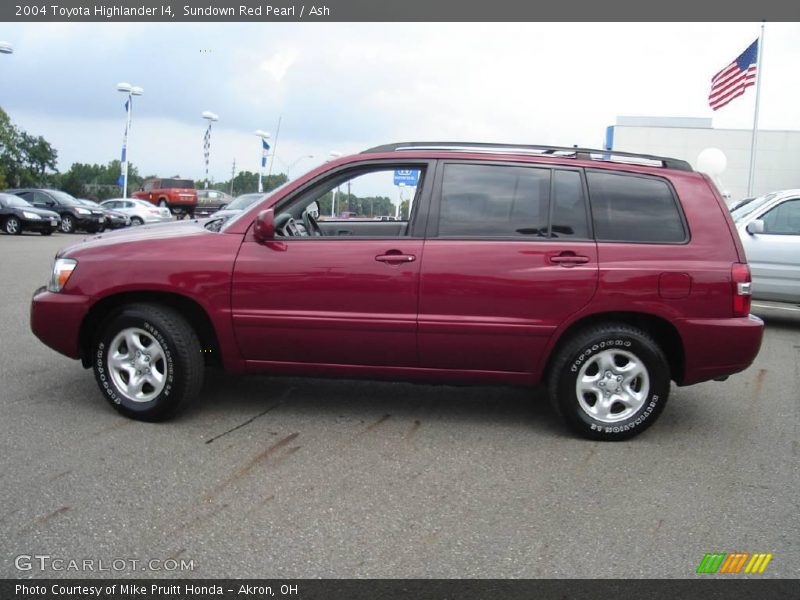 Sundown Red Pearl / Ash 2004 Toyota Highlander I4