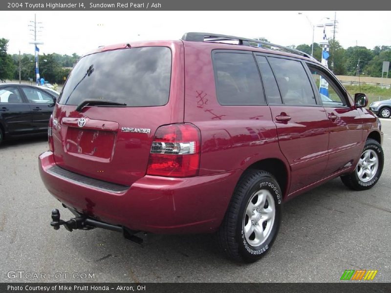 Sundown Red Pearl / Ash 2004 Toyota Highlander I4
